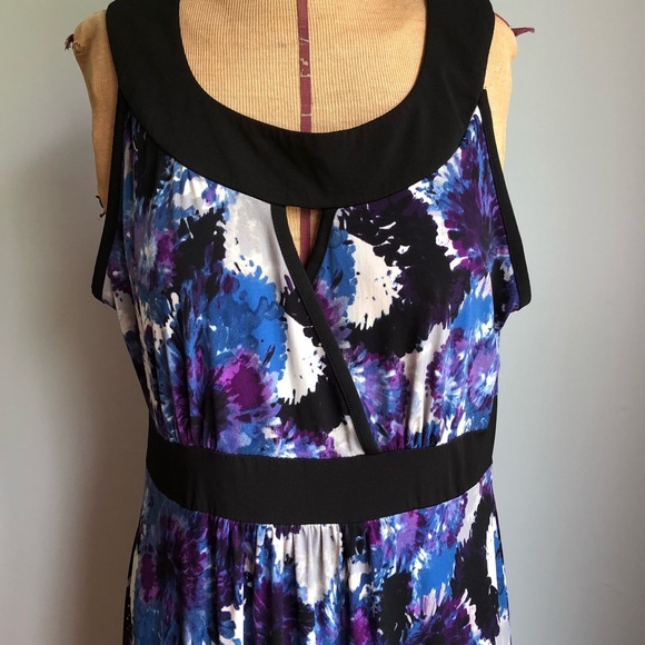 Susan Lawrence Maxi Dress Sundress Sleeveless Lrg - Picture 5 of 10